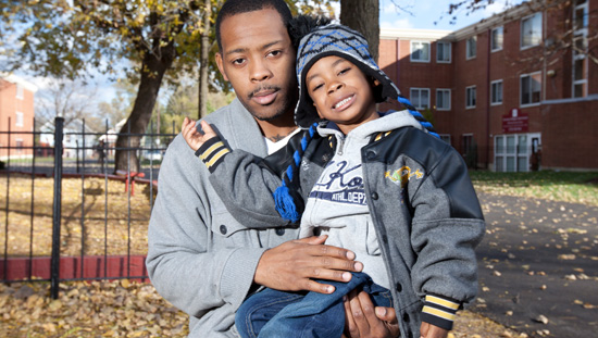 Photo of a Dad and Son, members of Metro