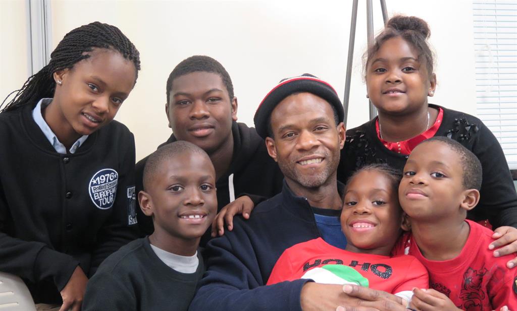 Photo of Rayal Blackman and his family